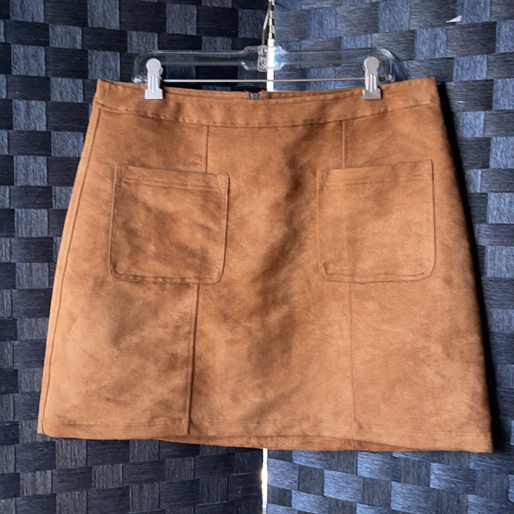 Sz 14 old navy tan suede SKIRT NWT